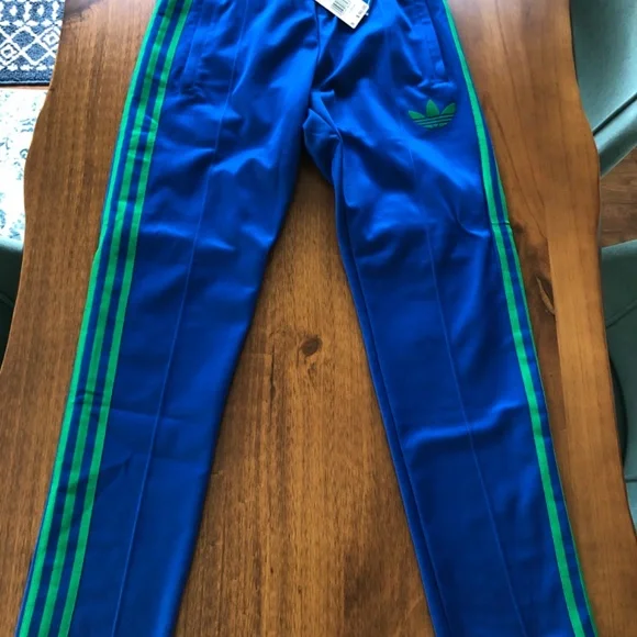 Adidas adicolor tracksuit blue green new rare small